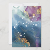 Sagittarius Table Sign Celestiale Waterverf Thema Kaart (Achterkant)