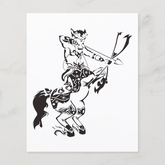 Sagittarius tattoo style| Sagittarius Zodiac Signs Flyer (Voorkant)