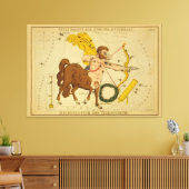 Sagittarius -  teken van het Afbeelding van de die Canvas Afdruk (Insitu (Woonkamer))