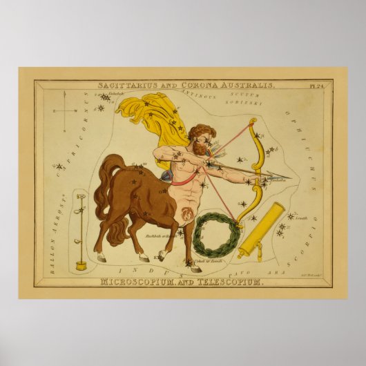 Sagittarius -  teken van het Afbeelding van de die Poster (Voorkant)