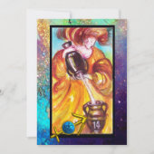 SAGITTARIUS, TEMPERANTIE TAROT ZODIAC BIRTHDAAGKAA KAART (Voorkant)