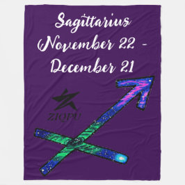 Sagittarius Throw Blanket Fleece Deken
