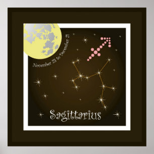 Sagittarius van 23 november tot en met 21 december poster