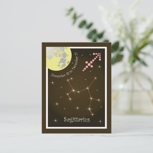 Sagittarius van 23 tot en met 21 december Postkart Briefkaart (Staand voorkant)