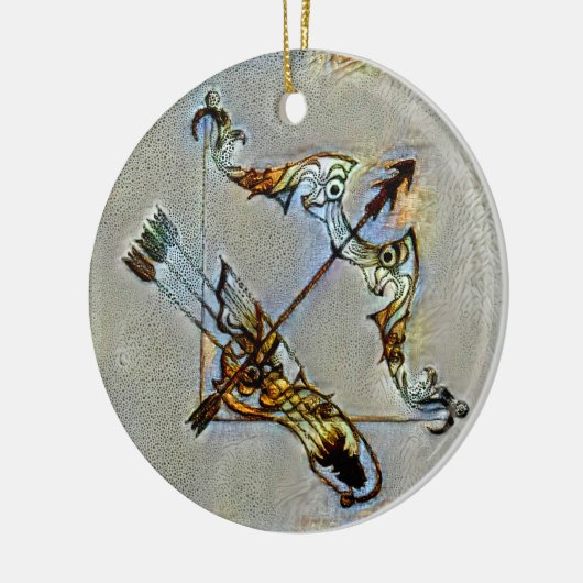 Sagittarius Venice Keramisch Ornament (Links)