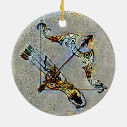 Sagittarius Venice Keramisch Ornament (Achterkant)