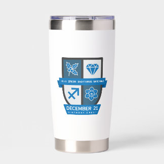 Sagittarius Verjaardag Crest™ 1-21 december Geïsoleerde Drinkbeker
