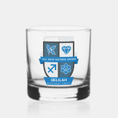 Sagittarius Verjaardag Crest™ 1-21 december Whisky Glas (Achterkant)