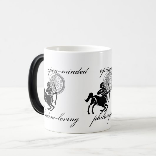 Sagittarius vertoont Grieks-achtige zoönose Magische Mok (Voorkant links)