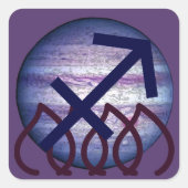 Sagittarius Vierkante Sticker (Voorkant)