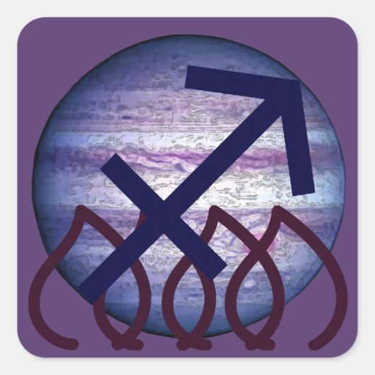 Sagittarius Vierkante Sticker (Voorkant)