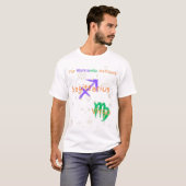 Sagittarius Virgo Couple Zodiac T-Shirt (Voorkant volledig)