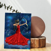 Sagittarius Vrouw Goddess Mode Illustratie Poster