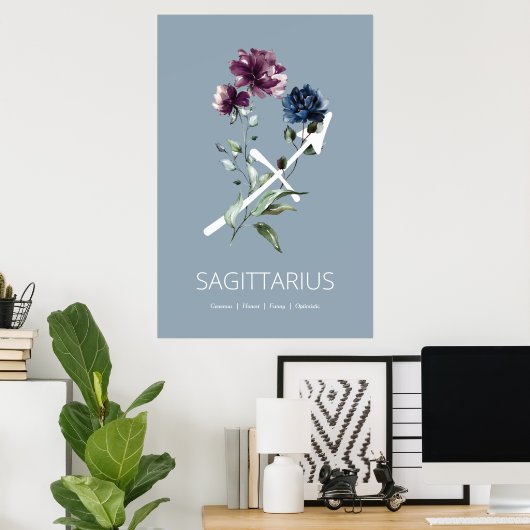 Sagittarius Wall Art Print (Thuiskantoor)