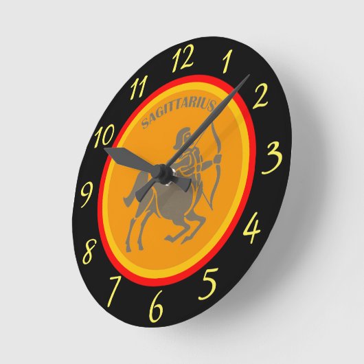 Sagittarius Wall Clock Ronde Klok (Hoek)