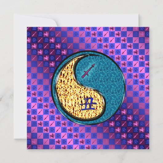 Sagittarius & Water Ox Kaart (Voorkant)