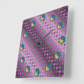 Sagittarius & Water Rabbit Vierkante Klok (Hoek)