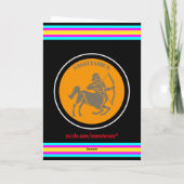 Sagittarius Wenskaart Kaart (Achterkant)