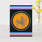 Sagittarius Wenskaart Kaart (Gele Bloem)