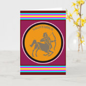 Sagittarius Wenskaart Kaart (Gele Bloem)