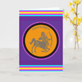 Sagittarius Wenskaart Kaart (Gele Bloem)