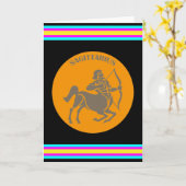 Sagittarius Wenskaart Kaart (Gele Bloem)