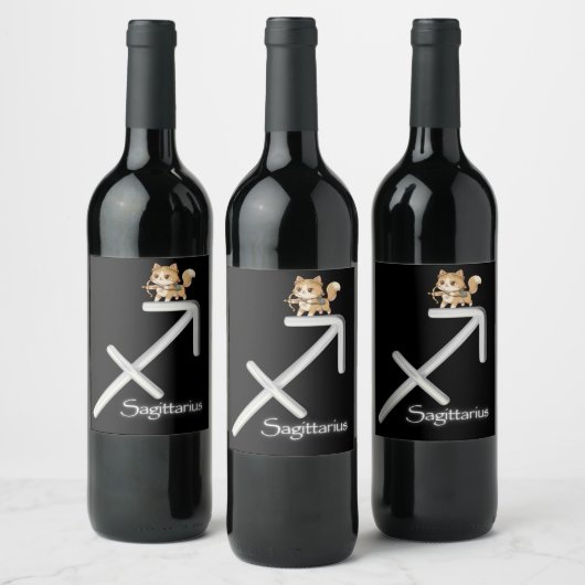 Sagittarius Wine Label Wijn Etiket (Flessen)