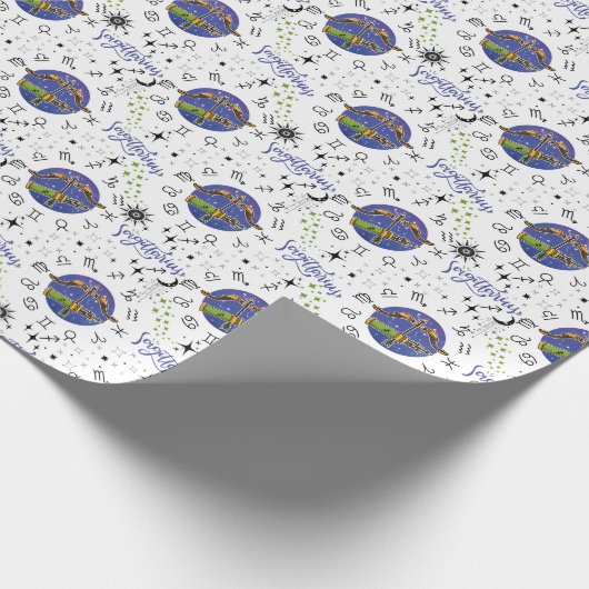 Sagittarius Wrapping Paper Cadeaupapier (Hoek)