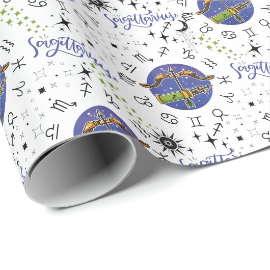 Sagittarius Wrapping Paper Cadeaupapier (Rol Hoek)