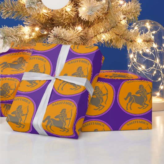 Sagittarius Wrapping Paper Cadeaupapier (Feestdagen)