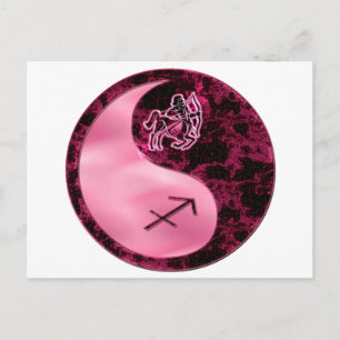 Sagittarius Yin Yang Briefkaart