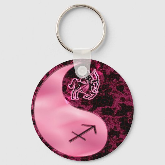 Sagittarius Yin Yang Sleutelhanger (Voorkant)