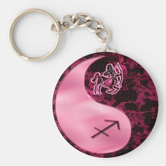 Sagittarius Yin Yang Sleutelhanger (Voorkant)