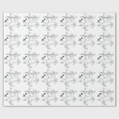 Sagittarius zodiabeticus horoscoop astrologisch te cadeaupapier (Vlak)