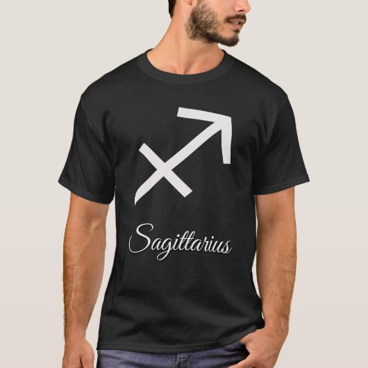 Sagittarius zodiabetische parameter astrologie t-shirt (Voorkant)