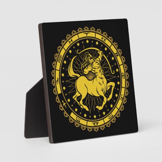 Sagittarius - Zodiabord - Symbool - Horoscope Fotoplaat (Voorkant)