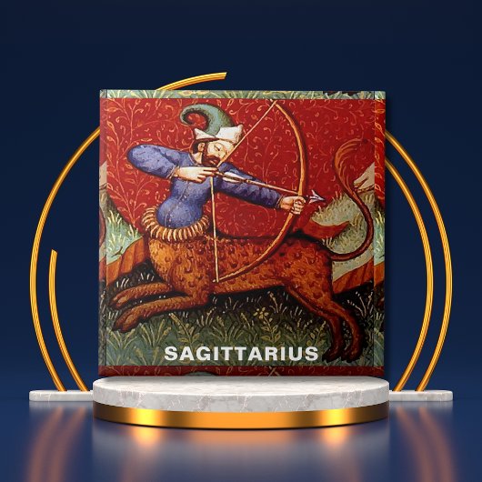 Sagittarius Zodiac 15th Century Medieval Art Tegeltje