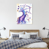 Sagittarius Zodiac Abstracte Waterverf Wall Art Canvas Afdruk (Insitu (Slaapkamer))