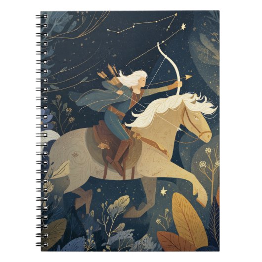 Sagittarius Zodiac Archer Notitieboek (Voorkant)