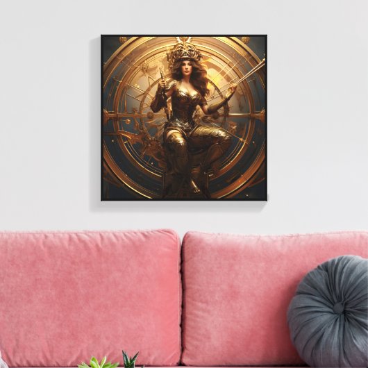 Sagittarius Zodiac Art Canvas (Insitu (Woonkamer))