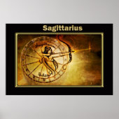 Sagittarius Zodiac Astrology design Poster (Voorkant)