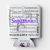 Sagittarius Zodiac Astrology Traits Collage Blikjeskoeler (Achterkant)