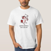 Sagittarius zodiac astrology warning t shirt (Voorkant)