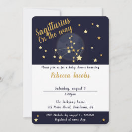 Sagittarius zodiac Baby shower Uitnodiging