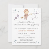 Sagittarius Zodiac Baby Shower Uitnodiging (Voorkant)