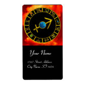 SAGITTARIUS ZODIAC BIRTHDAY JEWEL Astrology Chart Etiket (Voorkant)