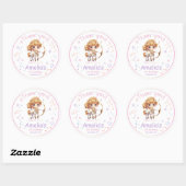 Sagittarius Zodiac Birthday Ronde Sticker (Vel)
