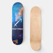 Sagittarius Zodiac Blue Skateboard (Voorkant)