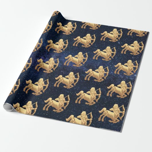 Sagittarius Zodiac Cadeaupapier (Uitgerold)