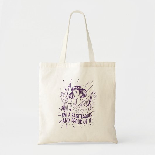 Sagittarius Zodiac Canvas tas (Voorkant)